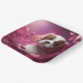 Blume-Teller Pappteller (Gewinkelt)