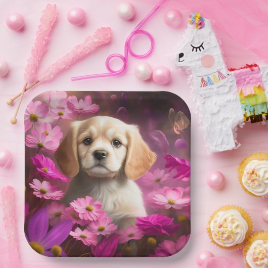 Blume-Teller Pappteller (Party)