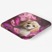 Blume-Teller Pappteller (Gewinkelt)