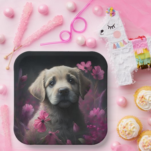 Blume-Teller Pappteller (Party)