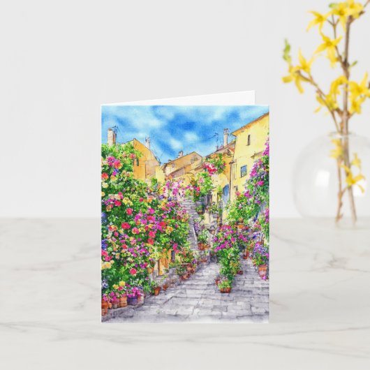 Blume Terrace Muttertagskarte Karte (Gelbe Blume)