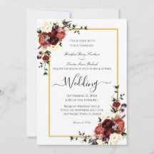 Blume Terracotta Cream Burgund Hochzeit