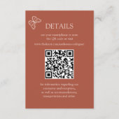 Blume Terracotta Scan QR Details Karte (Vorderseite)