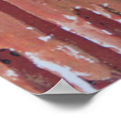 Blume-Text - Kunstdruck Poster (Ecke)