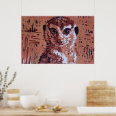 Blume-Text - Kunstdruck Poster (Küche)