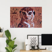 Blume-Text - Kunstdruck Poster (Heimbüro)