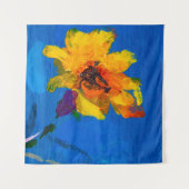 Blume Textur Ölmalerei, Art Painted Wildflow Wandteppich (Vorderseite (Horizontal))