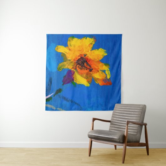 Blume Textur Ölmalerei, Art Painted Wildflow Wandteppich (Beispiel (Horizontal))