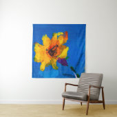 Blume Textur Ölmalerei, Art Painted Wildflow Wandteppich (Beispiel)