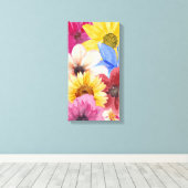 Blume Thema Wasserfarbe Leinwand Kunst (Insitu (Holzboden))