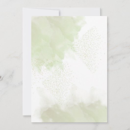 Blume Themed Wedding Einladung (Rückseite)