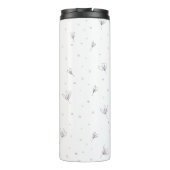 Blume Thermische Flasche Personalisiert Name (Rückseite)