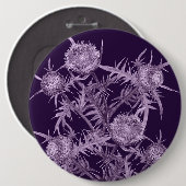 Blume THISTL violette Blume Button (Vorne & Hinten)