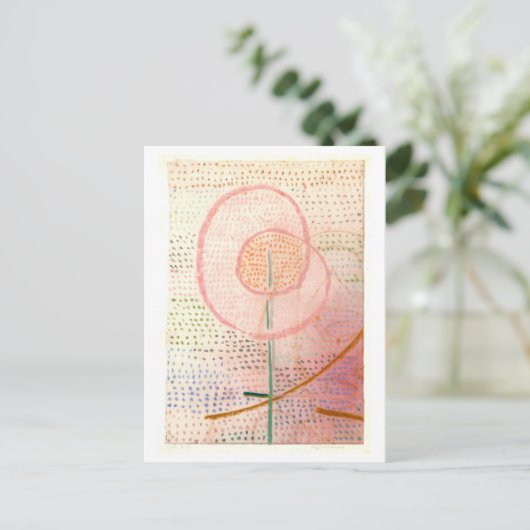 Blume "Thriving" von Paul Klee Postcard Postkarte (Stehend Vorderseite)