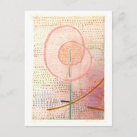Blume "Thriving" von Paul Klee Postcard Postkarte (Vorderseite)