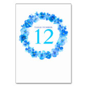 Blume Tischnummer (Rückseite)