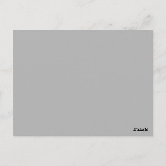 Blume Tischnummer Postkarte (Rückseite)