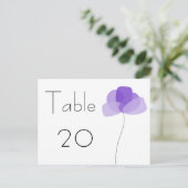 Blume Tischnummer Postkarte (Stehend Vorderseite)