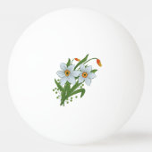 Blume Tischtennisball (Vorderseite)