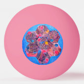 Blume Tischtennisball (Vorderseite)