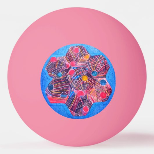 Blume Tischtennisball (Rückseite)