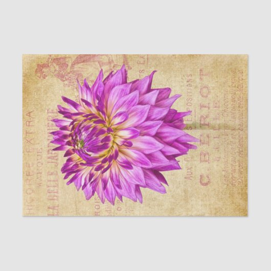 Blume Tissue Paper Decouver Art Lila Seidenpapier (Vorderseite)