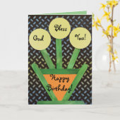 Blume Topf & Blume Frühjahr Sommer wachsen Geburts Karte (Gelbe Blume)