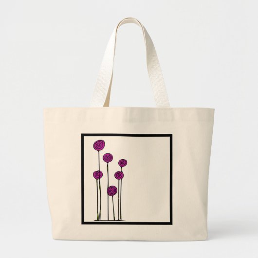 Blume Tote Bag Jumbo Stoffbeutel (Vorne)