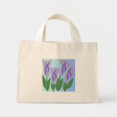 Blume Tote Bag Mini Stoffbeutel (Vorne)