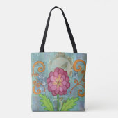 Blume Tote Bag Tasche (Rückseite)