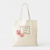 Blume Tragetasche (Rückseite)