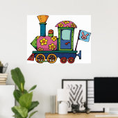 Blume Train Poster (Heimbüro)