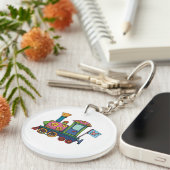 Blume Train Schlüsselanhänger (Vorderseite rechts)