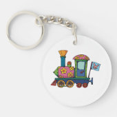 Blume Train Schlüsselanhänger (Vorderseite)