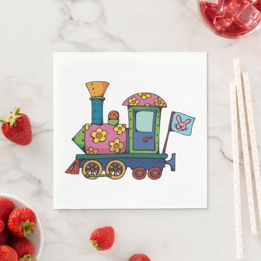 Blume Train Serviette (Beispiel)