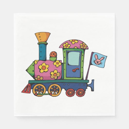 Blume Train Serviette (Vorderseite)
