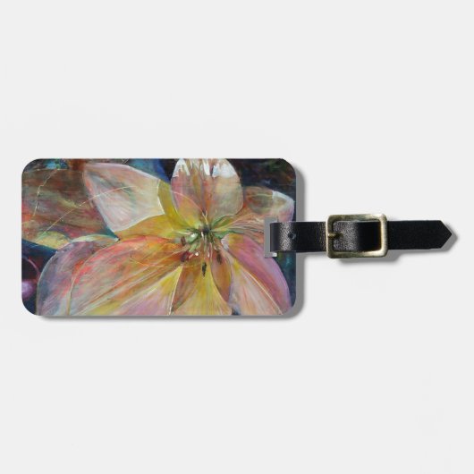 Blume "Transluzenz" Gepäckanhänger (Vorderseite horizontal)