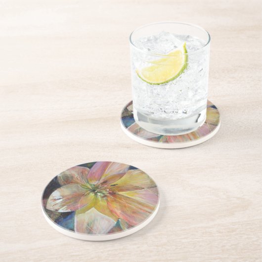 Blume "Transluzenz" Getränkeuntersetzer (Seite)