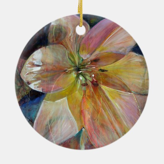 Blume "Transluzenz" Keramikornament (Hinten)