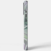 Blume Traum, Abstraktes Lila Grünes Fraktal Kunst Case-Mate iPhone Hülle (Rückseite / Links)