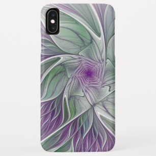 Blume Traum, Abstraktes Lila Grünes Fraktal Kunst Case-Mate iPhone Hülle