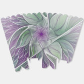 Blume Traum, Abstraktes Lila Grünes Fraktal Kunst Geschenkschachtel (Ungeklappt)