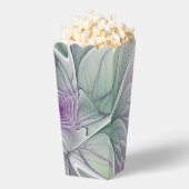 Blume Traum, Abstraktes Lila Grünes Fraktal Kunst Geschenkschachtel (Geplatzt)