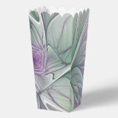 Blume Traum, Abstraktes Lila Grünes Fraktal Kunst Geschenkschachtel (Vorderseite)