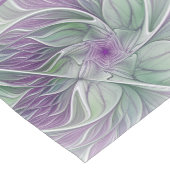 Blume Traum, Abstraktes Lila Grünes Fraktal Kunst Kurzer Tischläufer (Ecke)