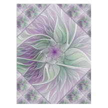 Blume Traum, Abstraktes Lila Grünes Fraktal Kunst