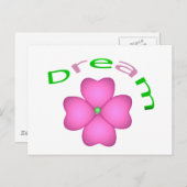 Blume - Traum Postkarte (Vorne/Hinten)