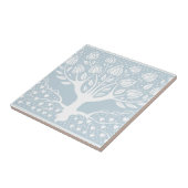 Blume Tree Baby Blue & White Beardsley Hearts Fliese (Seite)