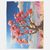 Blume Tree Fleecedecke (Vorderseite)
