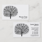 Blume Tree - leicht grau Visitenkarte (Vorne/Hinten)